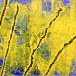 Painting titled "Forsythia" by Zazulete, Original Artwork, Acrylic