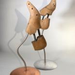 Sculpture titled "Step by step" by Zenzivi Nora Yahiaoui, Original Artwork, Wood
